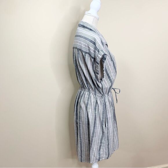 Japna Cotton Striped Shirt Dress Large - Picture 6 of 12